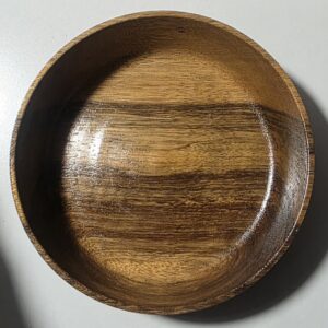 Large Black Limba Dish