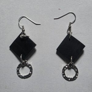 Silver Ebony Earrings