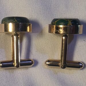 Cufflinks Jade and Gold